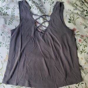Women's Sleeveless Top in Gray AMERICAN EAGLE
